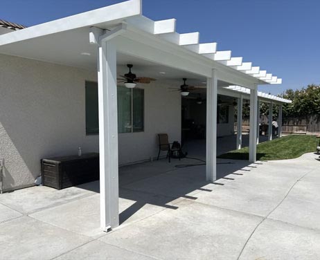Lattice Patio In Fresno Home Backyard